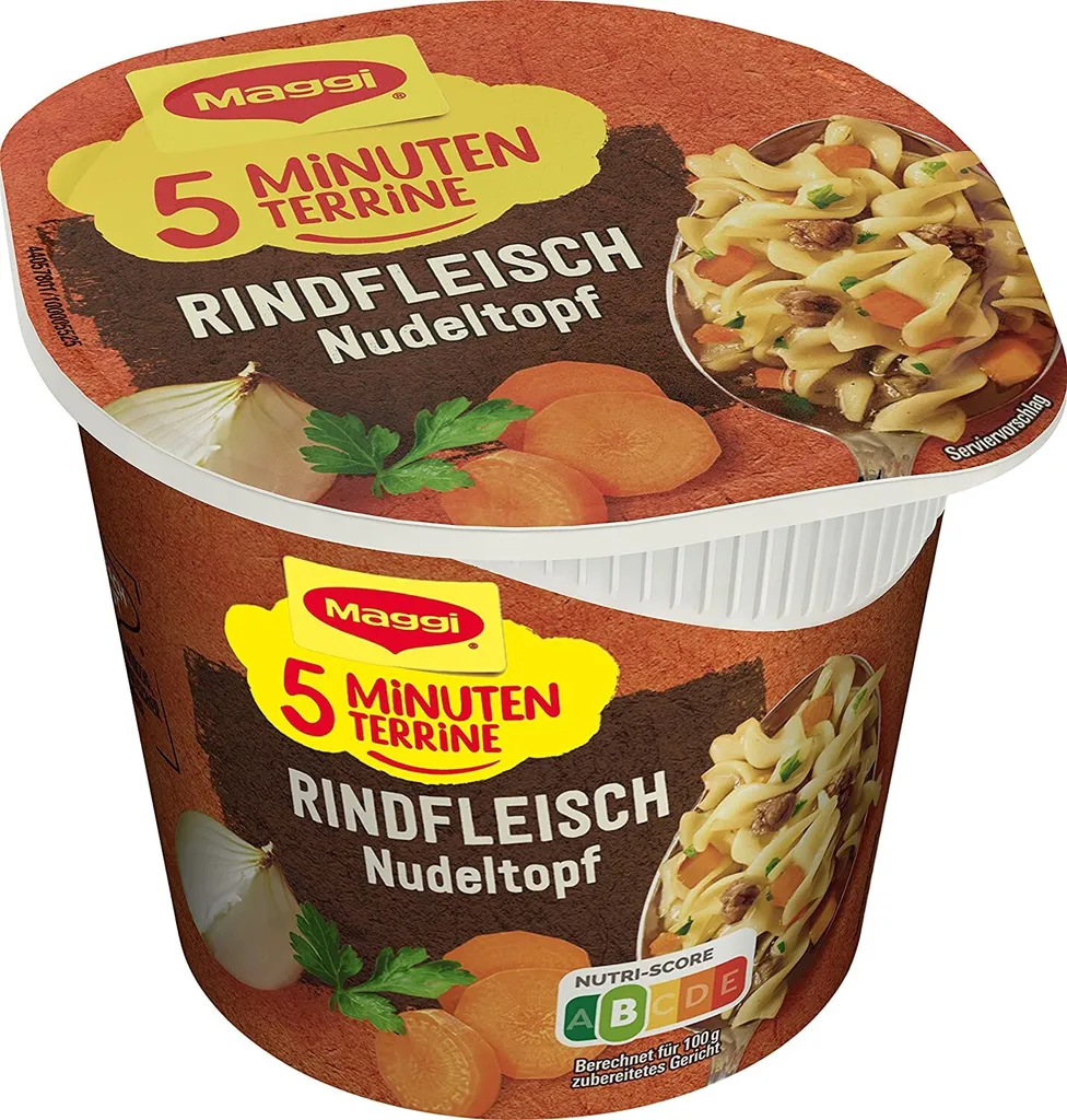 8 X Maggi - 5 Minuten Terrine - Rindfleisch Nudeltopf (8 X 42g) 4 8 X Maggi - 5 Minuten Terrine - Rindfleisch Nudeltopf (8 X 42g) – Bild 2