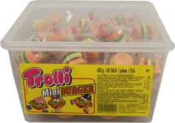 Trolli Party Burger Minis Aus Schaumzucker Und Fruchtgummi 600g -Haribo || Melitta || Katadyn Verkäufe d6787140130dcb2304e01bf5adfde989
