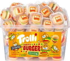 Trolli Party Burger Minis Aus Schaumzucker Und Fruchtgummi 600g