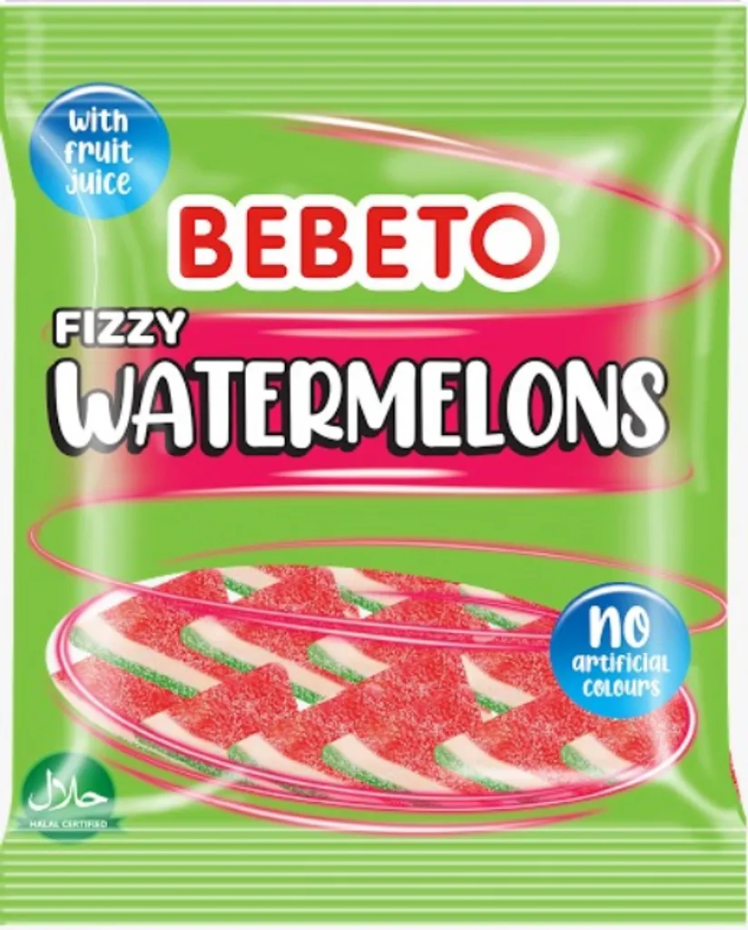 Bebeto Fizzy Watermelons 200g 3 Bebeto Fizzy Watermelons 200g