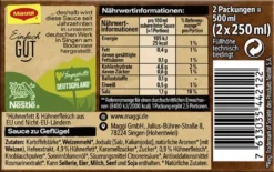 Maggi Sauce Zu Geflügel Perfekt Zu Ente Und Pute 2er Für 2x 250ml -Haribo || Melitta || Katadyn Verkäufe f06d05e035f74075a0b4528c30d50e2e