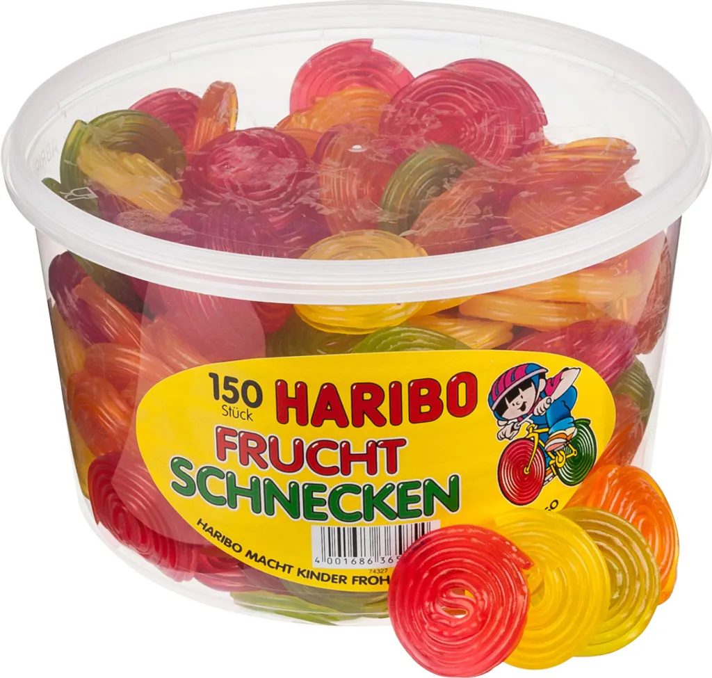 Haribo Frucht Schnecken Fruchtgummi Ohne Gelatine 150 Stück 5 Haribo Frucht Schnecken Fruchtgummi Ohne Gelatine 150 Stück – Bild 3