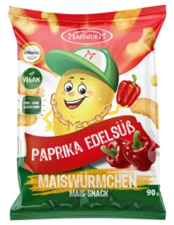 Maiswurm Maiswürmchen Paprika Edelsüß 90g