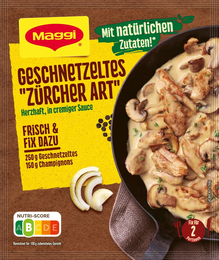 Maggi Fix Geschnetzeltes Züricher Art 3 Maggi Fix Geschnetzeltes Züricher Art