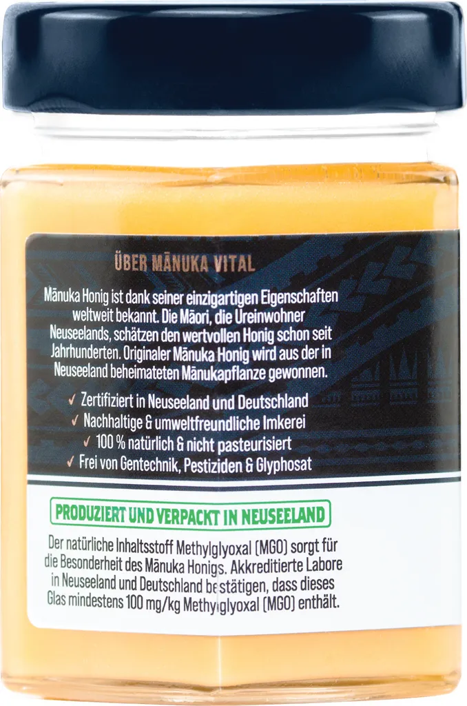 Manuka Vital Manuka Honig MGO 100+ 225g Original Aus Neuseeland 5 Manuka Vital Manuka Honig MGO 100+ 225g Original Aus Neuseeland – Bild 4