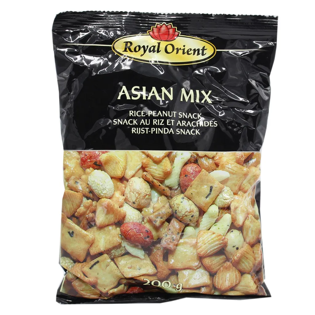 Royal Orient ASIAN MIX Reis- Erdnuss- Snack 200g | Cracker 4 Royal Orient ASIAN MIX Reis- Erdnuss- Snack 200g | Cracker – Bild 2