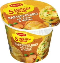 Maggi 5 Minuten Terrine Kartoffelbrei Mit Erbsen Und Möhren 43g